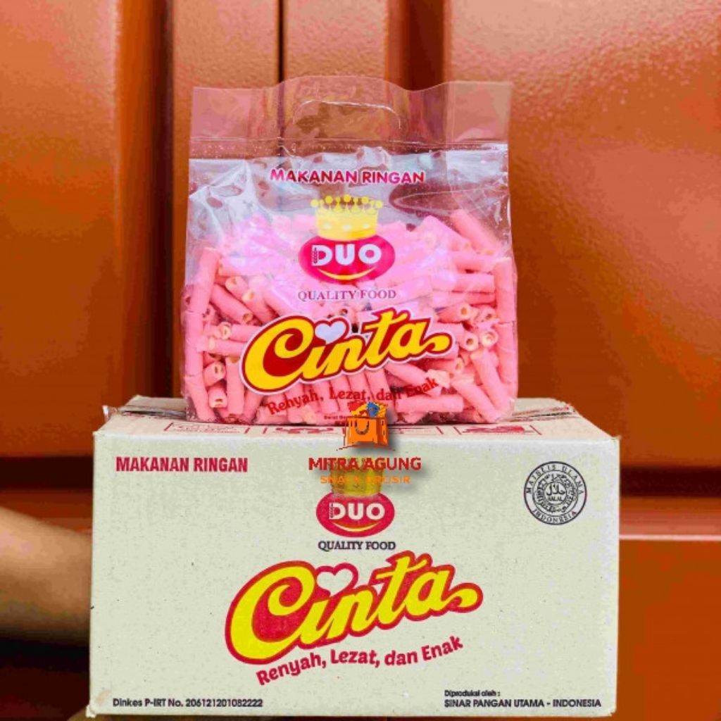 Grosir Cinta Astor Strawberry 4x500gr – Snack Wafer Roll Laris Jajanan Anak| Cocok Reseller & Warung