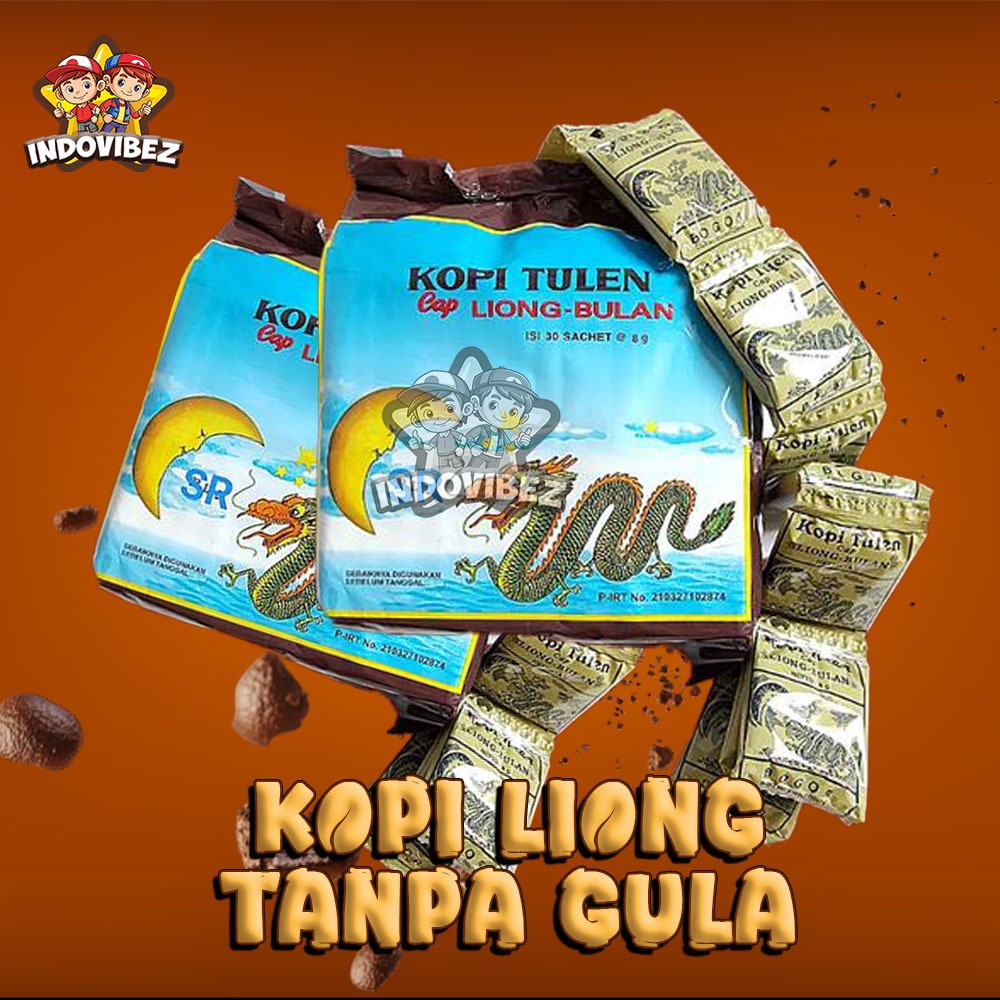 KOPI LIONG BULAN TANPA GULA 8 GR