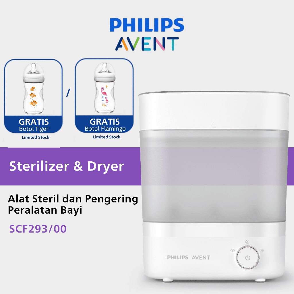 Philips Avent | Sterilizer & Dryer | Alat Steril & Pengering Peralatan Bayi | SCF293/00