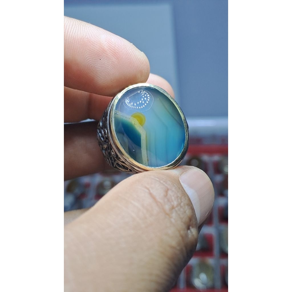 batu sulaiman hijau asli