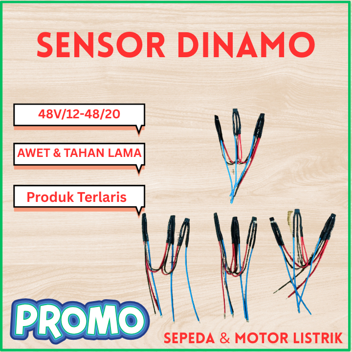 Sensor Dinamo Sepeda Listrik 48V 12-48/20 – Sensor Hall Motor Listrik Universal – Sparepart E-Bike &