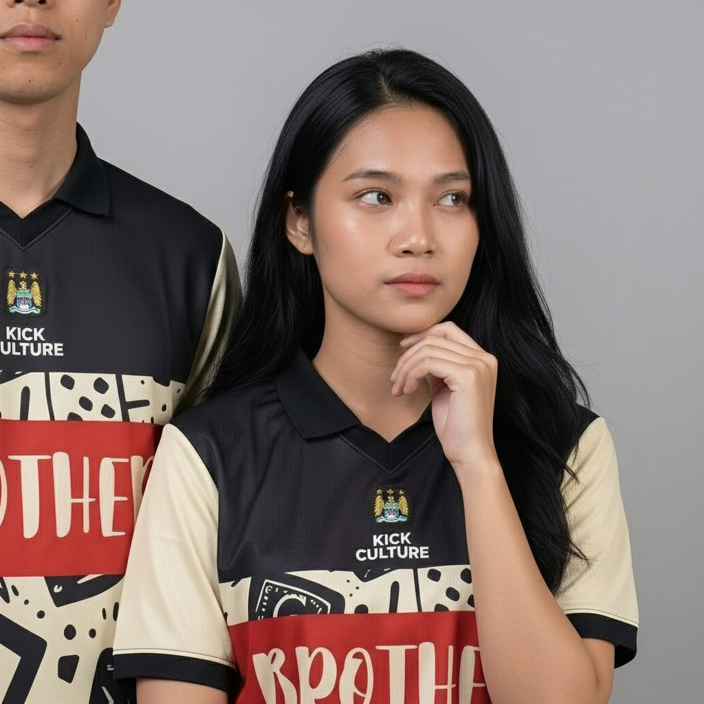 Polo Jersey Manchester City Fantasy Concept Supporter Version Baju Bola Pria Casual Sportswear Broth