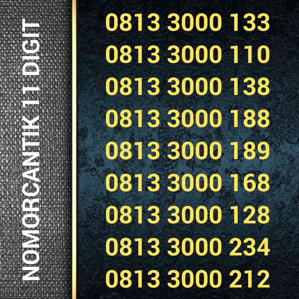 Kartu Perdana SIMPATI 11 Digit - Nomor Cantik - 081 33 000 133 081 33 000 110 081 33 000 138 081 33 