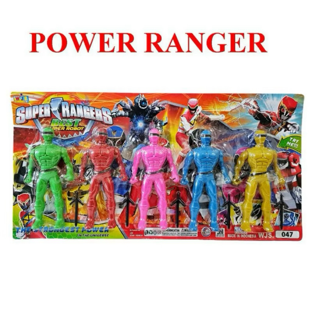 Mainan Power Ranger Robot Warna Megaforce Anak laki lelaki