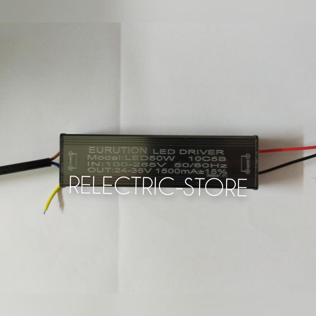 Trafo Led Driver 50W Ballast Lampu PJU Input 100-256VAC Output 22-38VDC IP67 / trafo LED driver 50 W