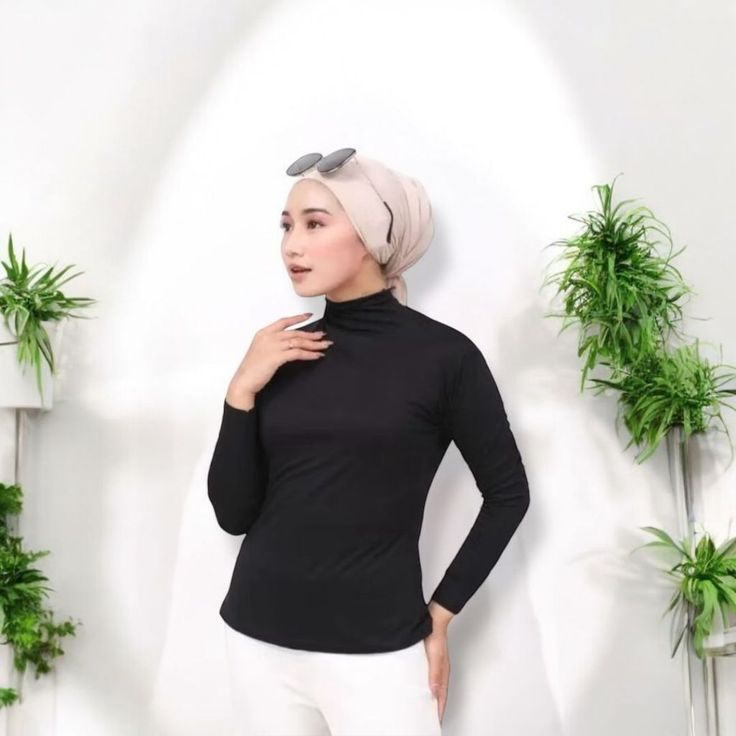 Manset Kaos Spandek Wanita Lengan Panjang Polos Stretch Dan Adem Di Kulit RIZKY COLLECTION