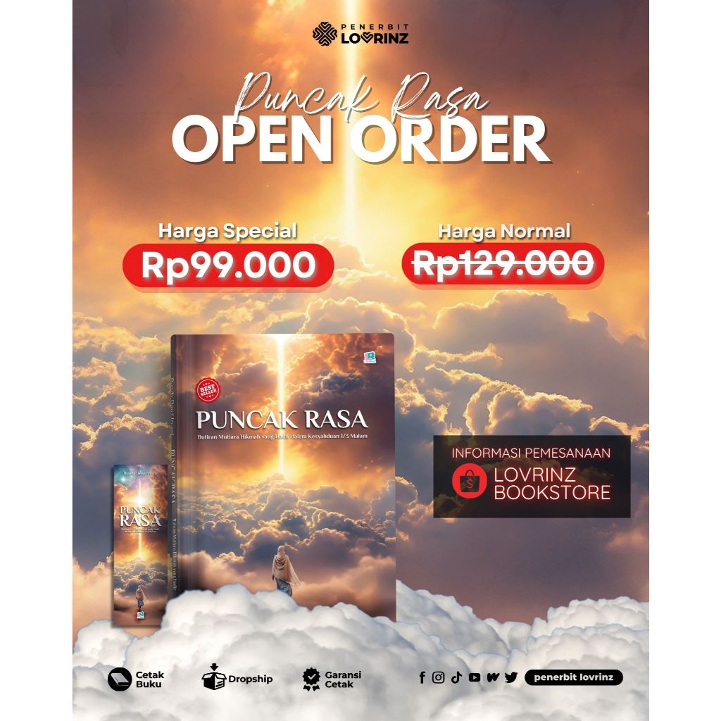 Original Book "Puncak Rasa"By Bunda Dewi Irvani - Penerbit Lovrinz
