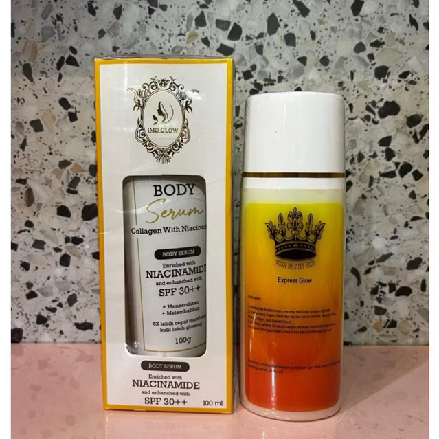 HB EXPRESS + BODY SERUM imd untuk type kulit kering