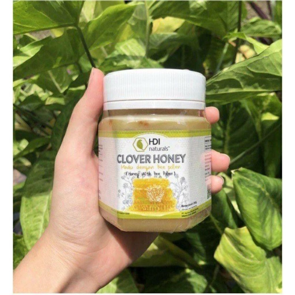 Madu Clover Honey 250gram exp 2029 + sendok kayu