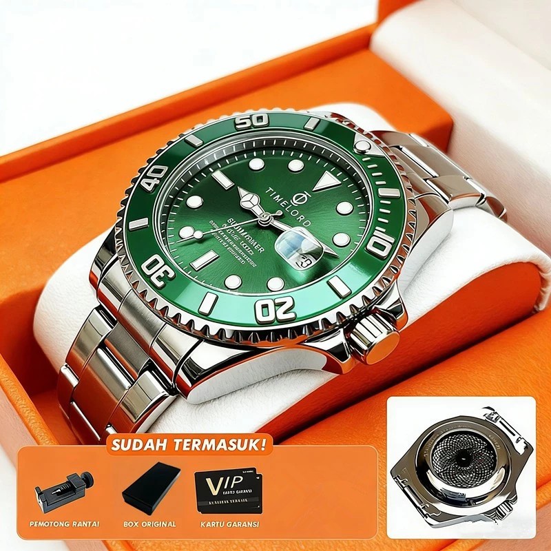 Timeord 2099 Jam Tangan Pria Rolex Automatic Luxury original 100% Jam Tangan Tanpa Baterai Terbaru A