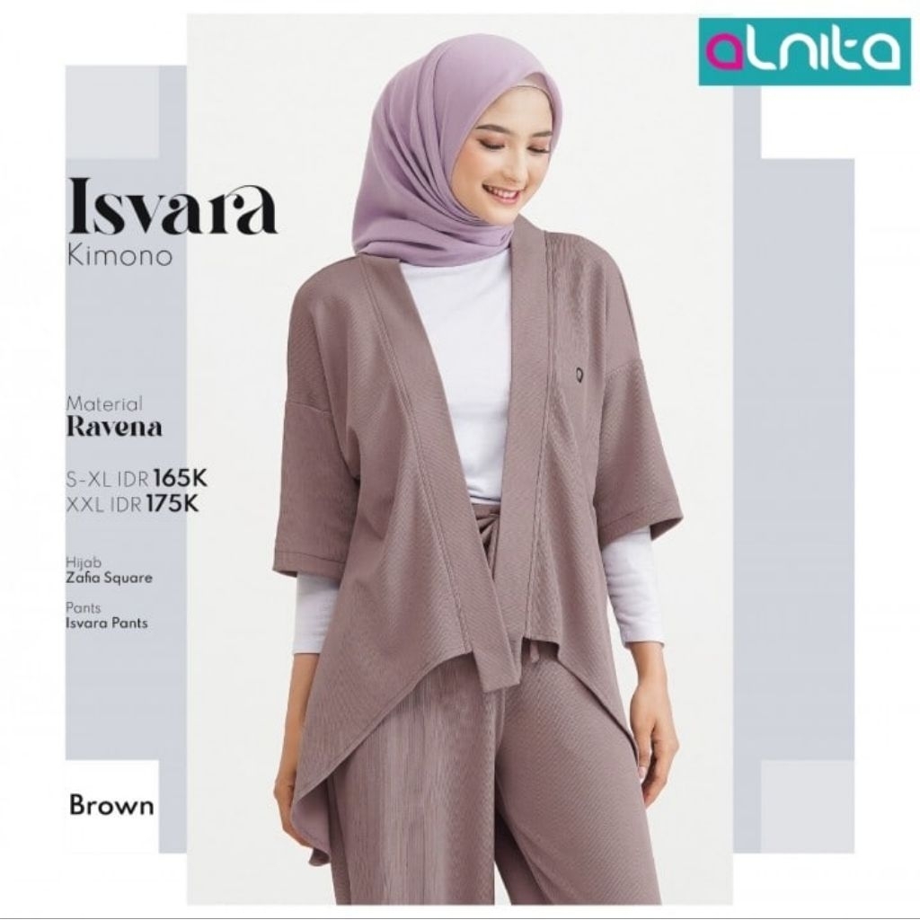 HB-[READY] ISVARA KIMONO BROWN TERBARU 2026| SARIMBIT TERBARU 2026 BY ALNITA| OUTER KEKINIAN 2026| A