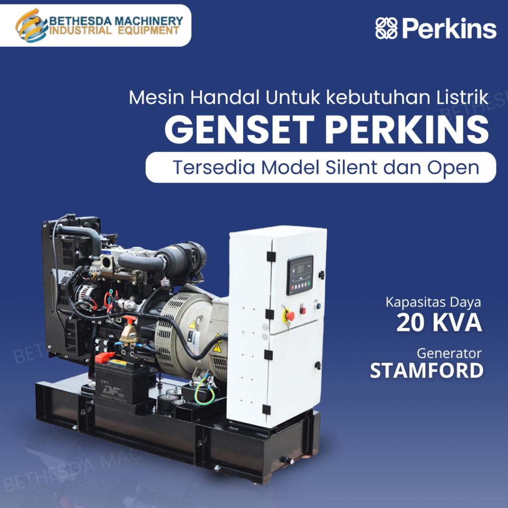 Genset 20 Kva Silent Perkins Stamford 20Kva