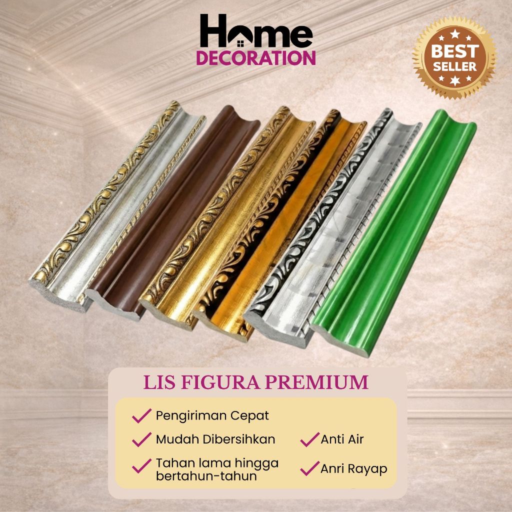 List Pigura PVC – Minimalis, Per Meter, Tahan Air & Anti Lembab