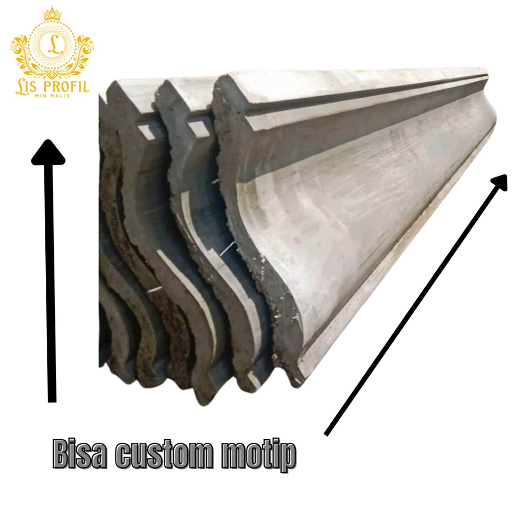 Lis profil beton minimalis/Lis profil beton rumah mewah/lisplang beton fasad rumah