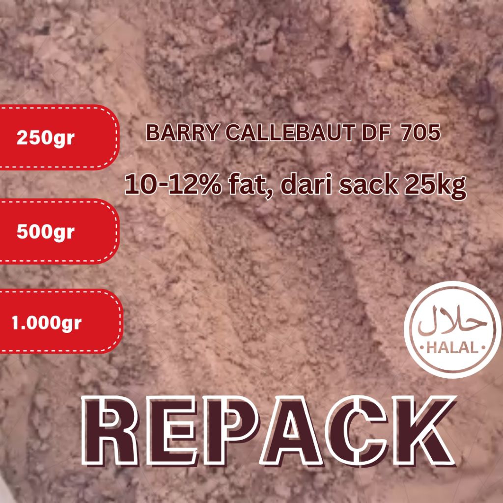 1000gr 500gr Coklat Bubuk (Sangat Wangi) Barry Callebaut Cocoa Powder df701 Alkali Keto Diet