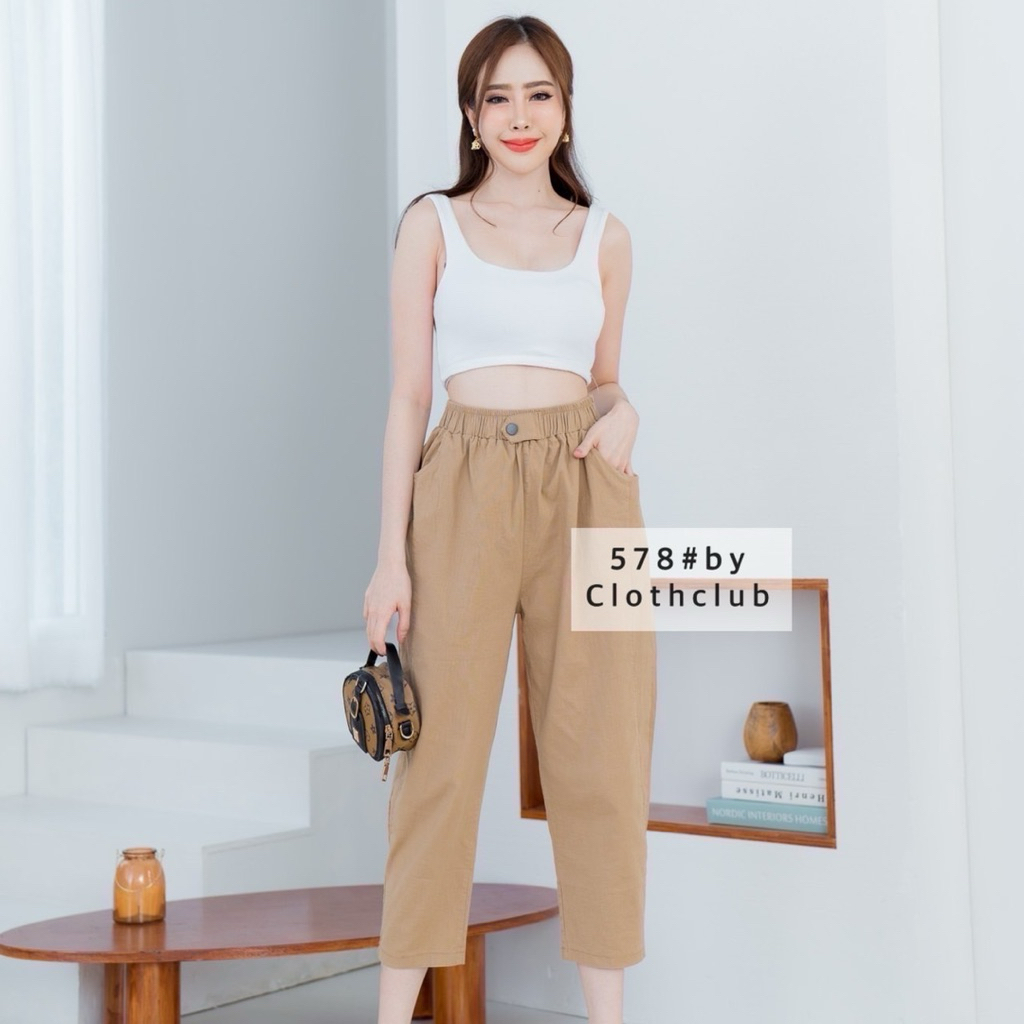 PREEYA CLOTH CLUB LINEN PANTS READY STOCK BANGKOK CELANA WANITA