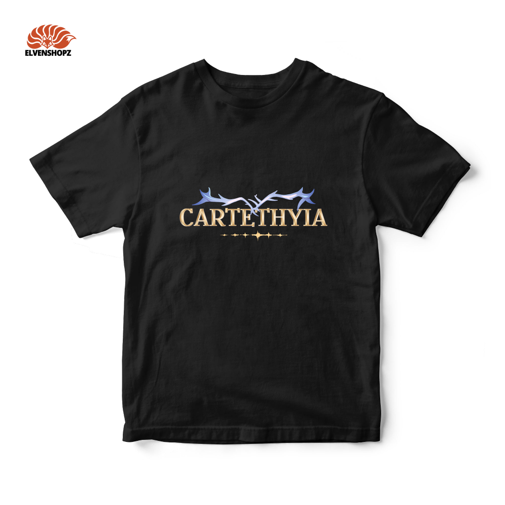 Heavyweight Cartethyia Wuthering Waves 230 GSM Tshirt : Kaos Cartethyia Minimalis Cotton 20s