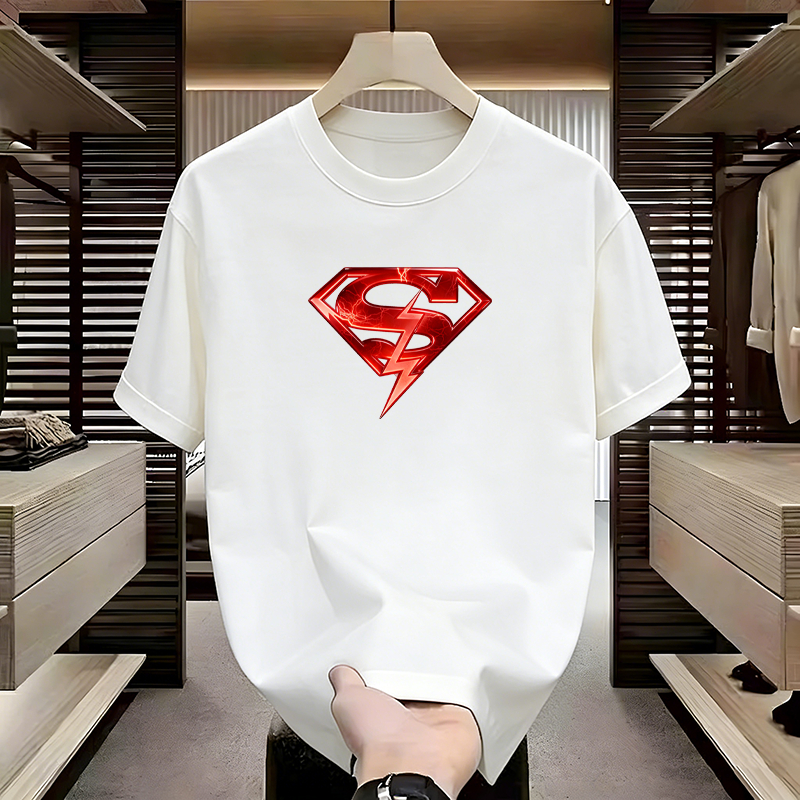 Kaos Lengan Pendek Superman LOGO Marvel Kaos Terbaru Premium 2026 Cotton Combed Jumbo Size S-5XL
