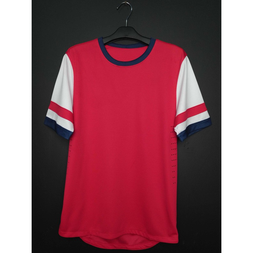 JERSEY POLOSAN DOMINASI MERAH LENGAN PUTIH KUALITAS SUPER