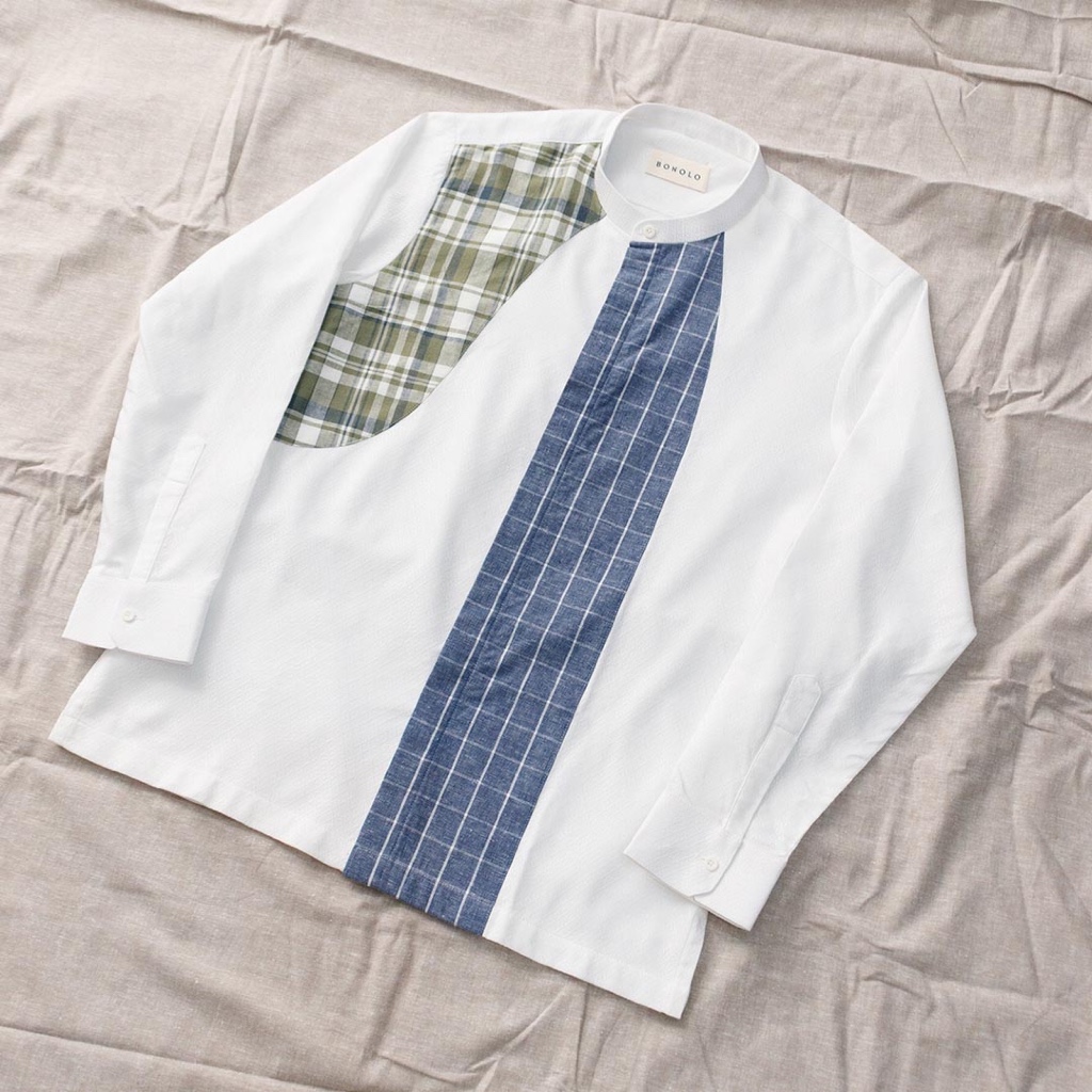 Tibija - Bonolo Kemeja Tenun Lengan Panjang