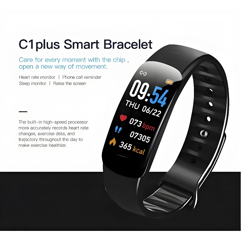 Smartwatch C1 Plus Sport Mode Jam Tangan Pria Wanita Smartwatch Smartband Watch/Step Count Heart Rat