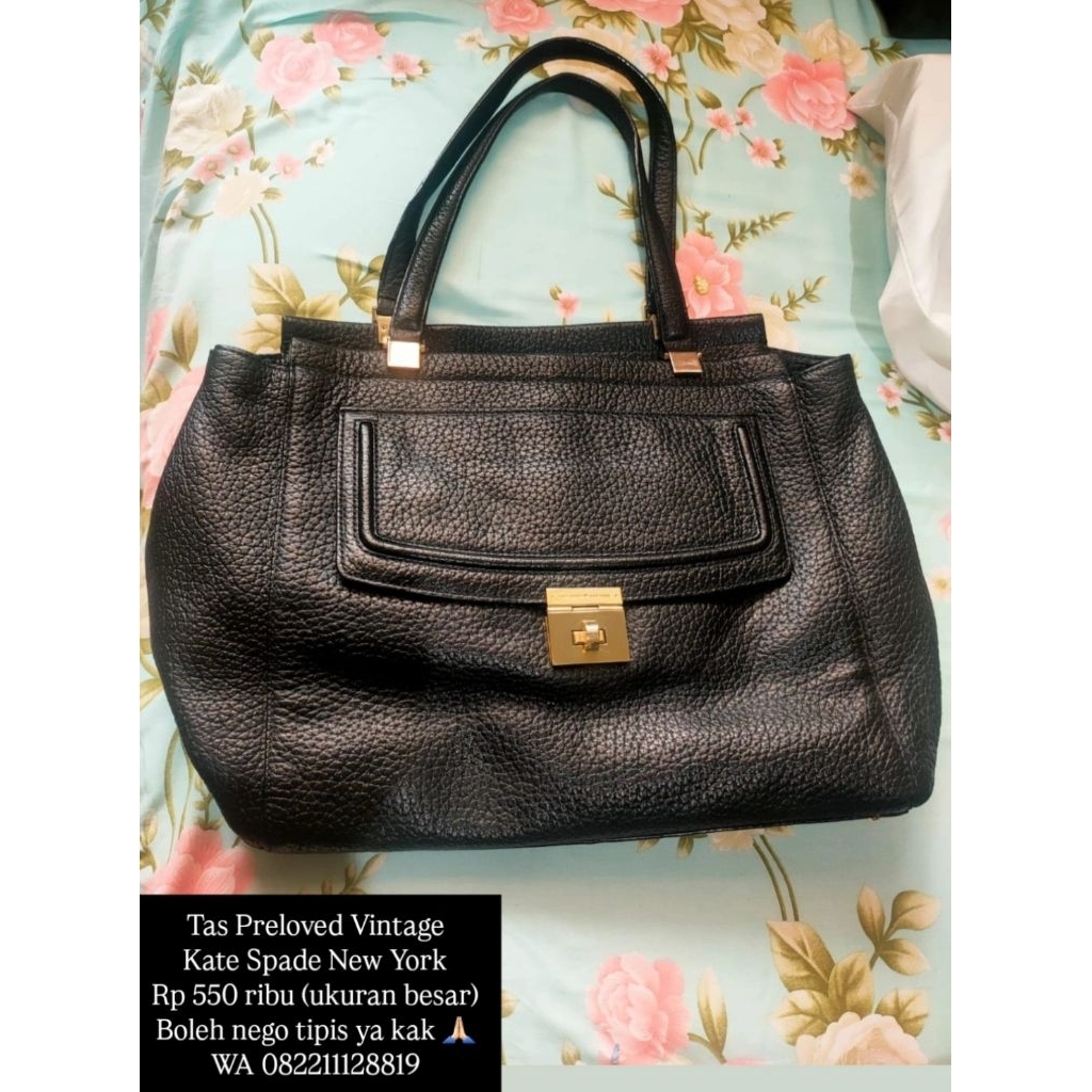 Tas Preloved Vintage Kate Spade New York tas kerja wanita