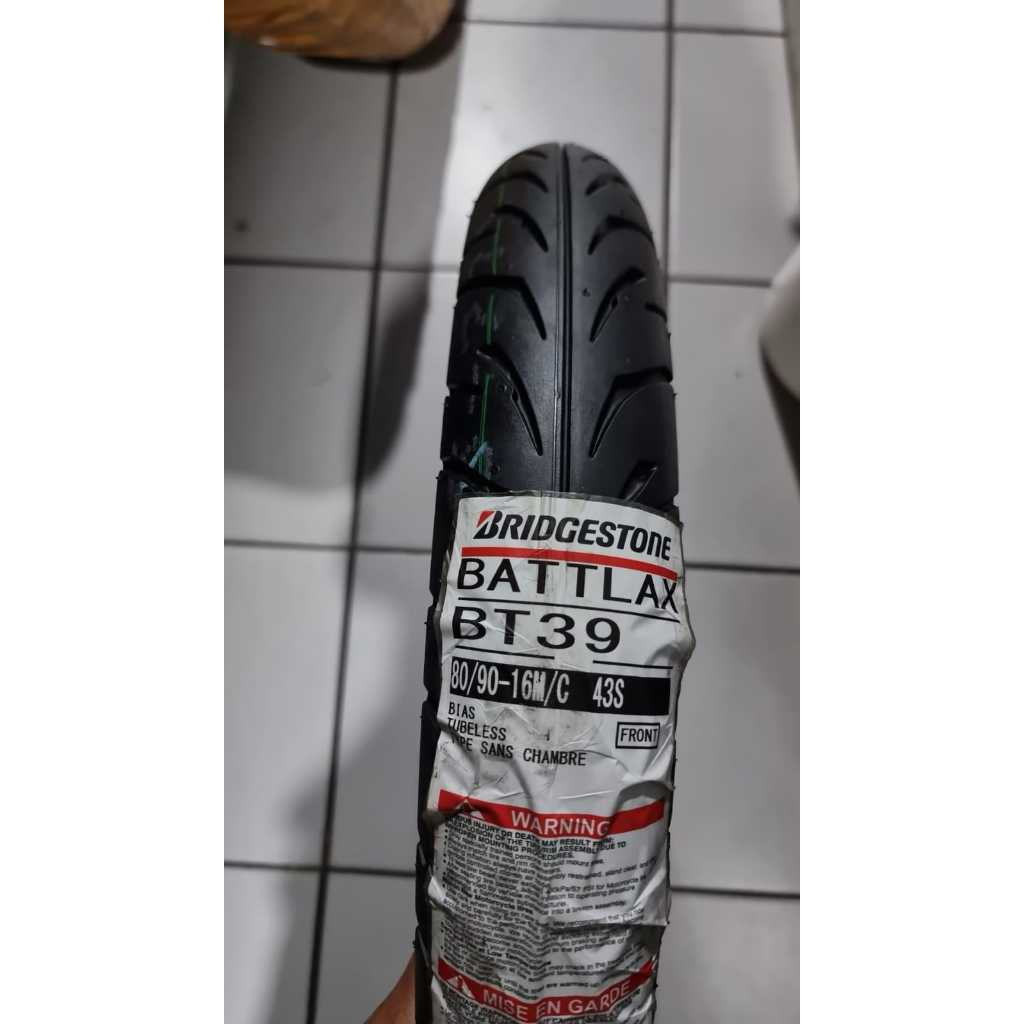 Ban Bridgestone Battlax BT 39 F 80/90-16 BT39 Original BT 39 Made in Japan