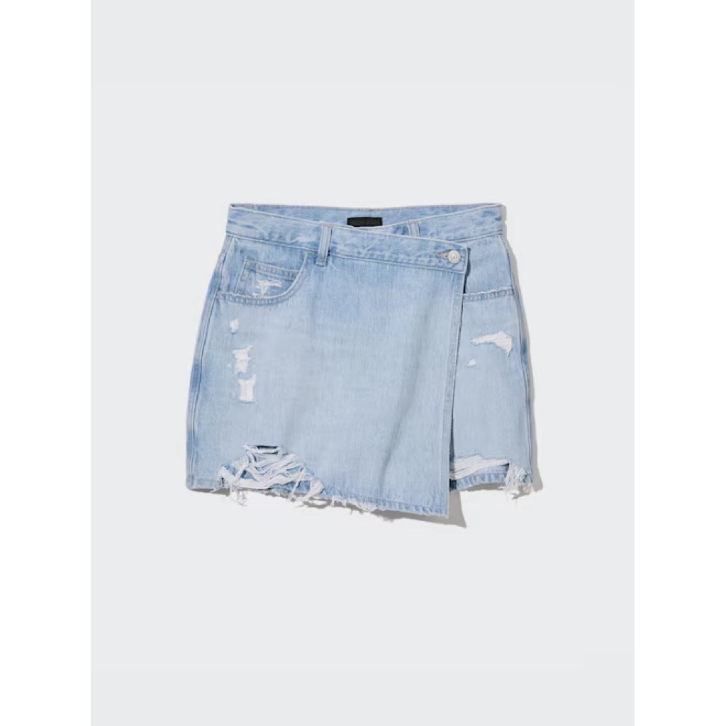 preloved uniqlo denim skirt
