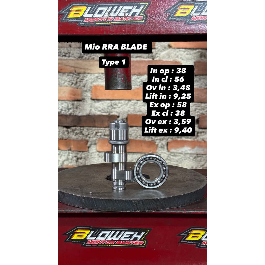 noken as mio RRA BLADE 150cc sampai 200cc