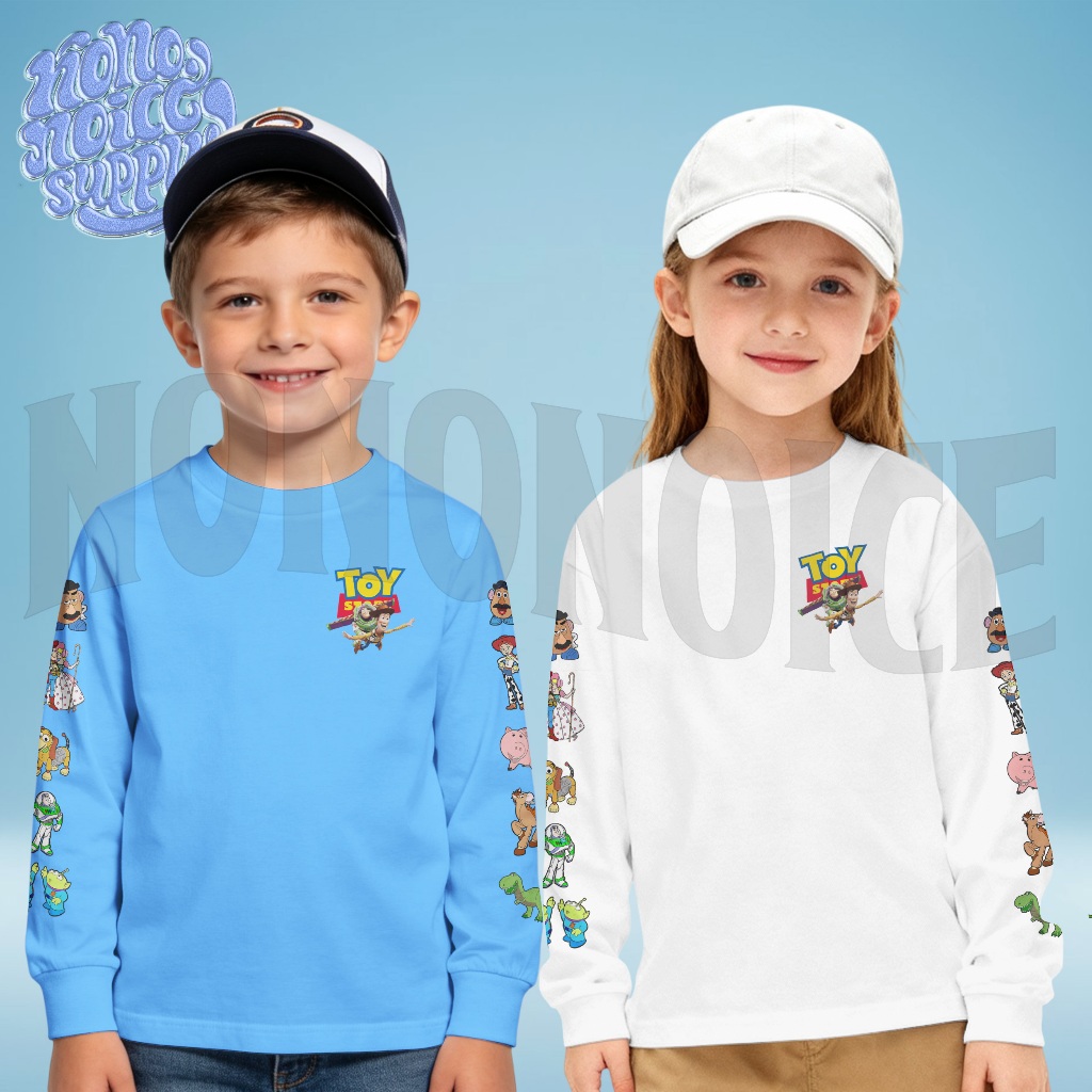 Kaos Anak Toy Story Lengan Panjang Terbaru / Baju Kaos Tshirt Anak Lengan Panjang Toy Story Karakter
