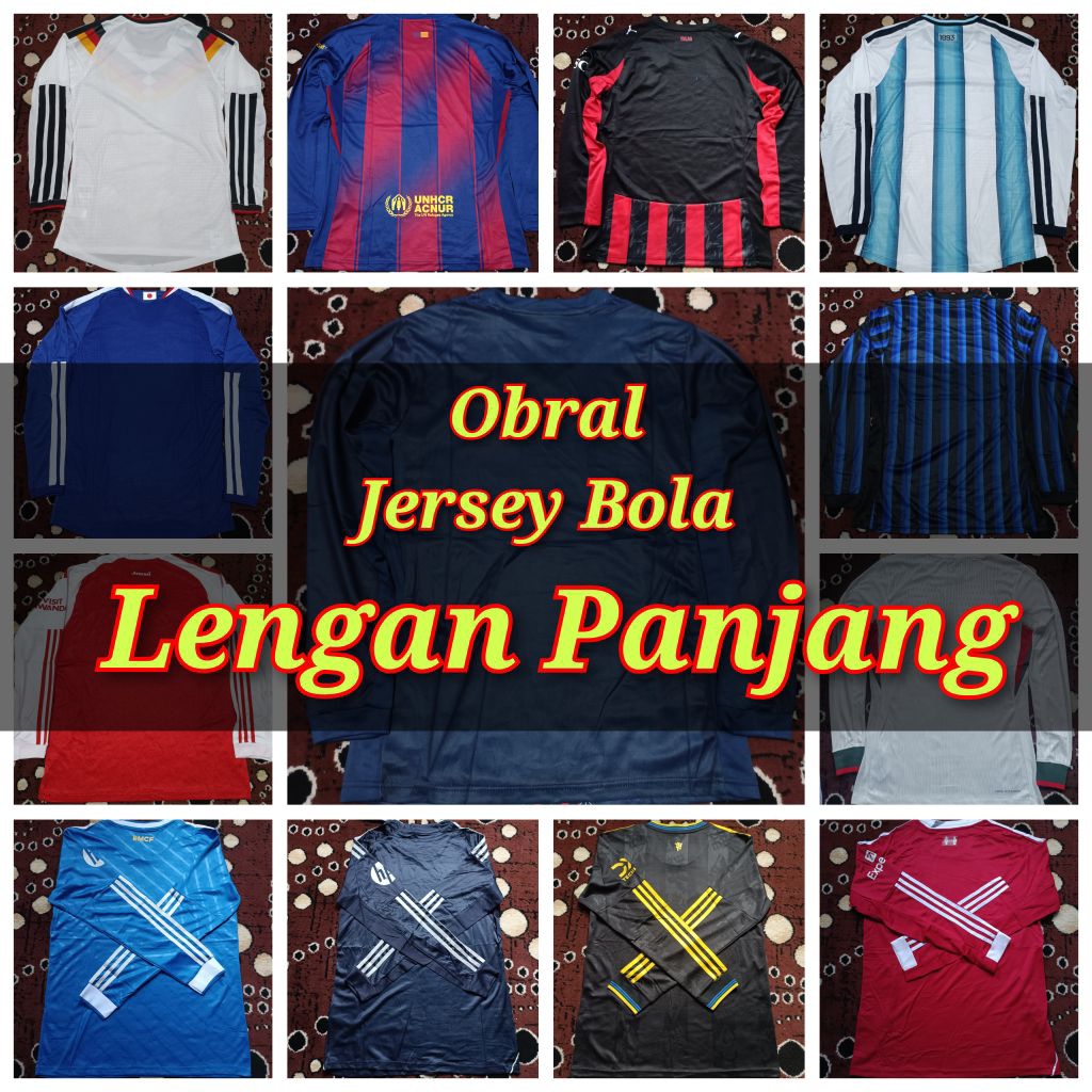 Jersey Bola Lengan Panjang LS Obral Murah