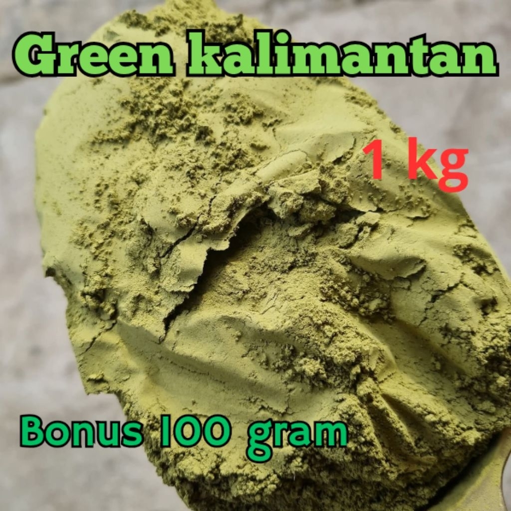 kedai_powder bubuk daun purlikk teh hijau powder alami