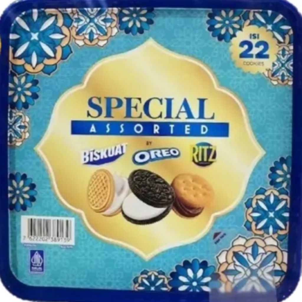Festive Special Assorted Biskuit Mix Toples Biskuat Oreo Ritz 243.4gr