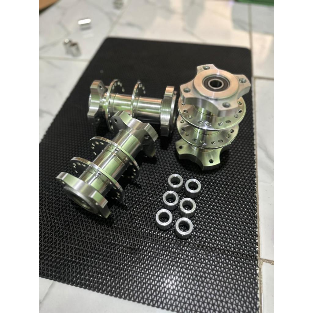 TROMOL BELAKANG DRAG BECAK CUSTOM DISC YAMAHA BAUT 4 BAHAN ORIGINAL T6 KE MOTOR  AS  17MM KLX CRF TI