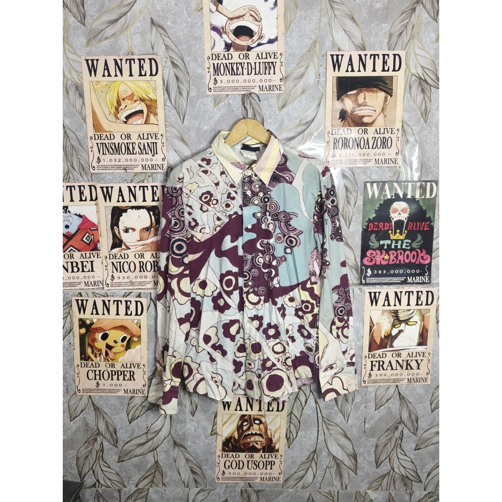 Kemeja full print just cavalli itali