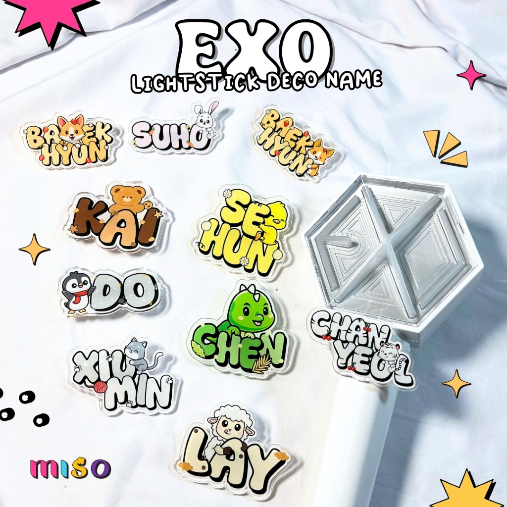 EXO Lightstick ERIBONG Deco / Hiasan Lightstick / EXO Lightstick Deco / EXO Lightstick Deco / EXO Li