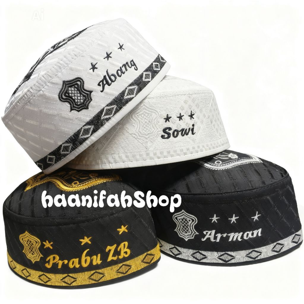 peci terompah Malaysia Terompah Riquest Bordir Nama