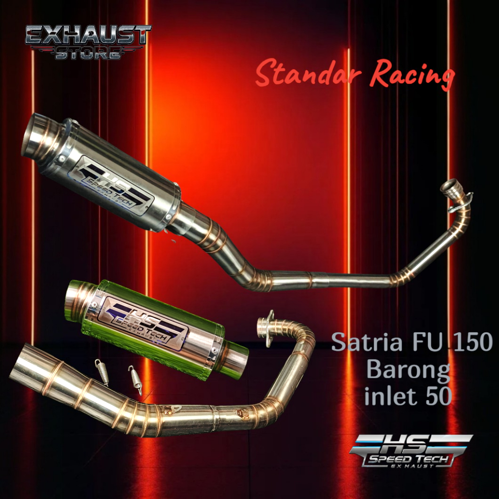 Knalpot Racing Original HS Speed Tech Satria FU Barong