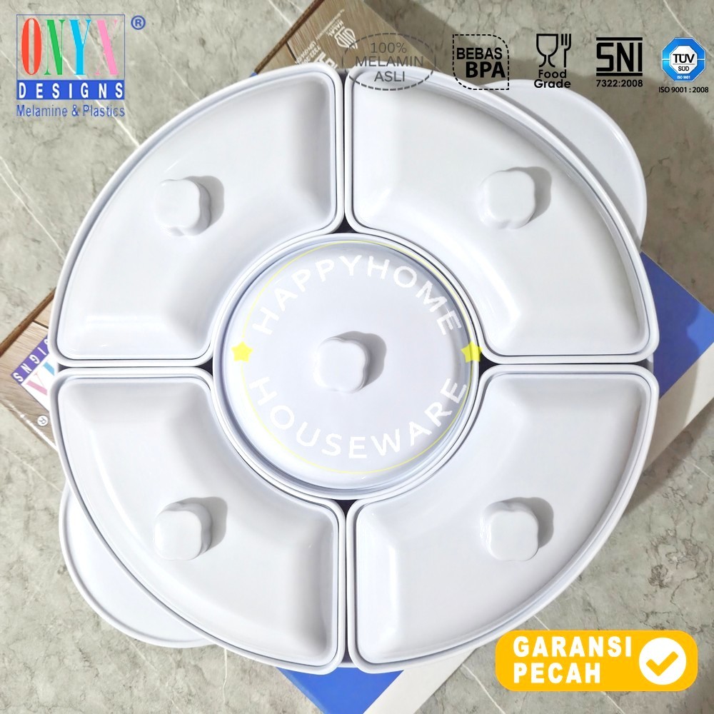 ONYX Serving Set Wadah Saji 14in Melamin Prasmanan Makan Set Wadah Makanan Melamine