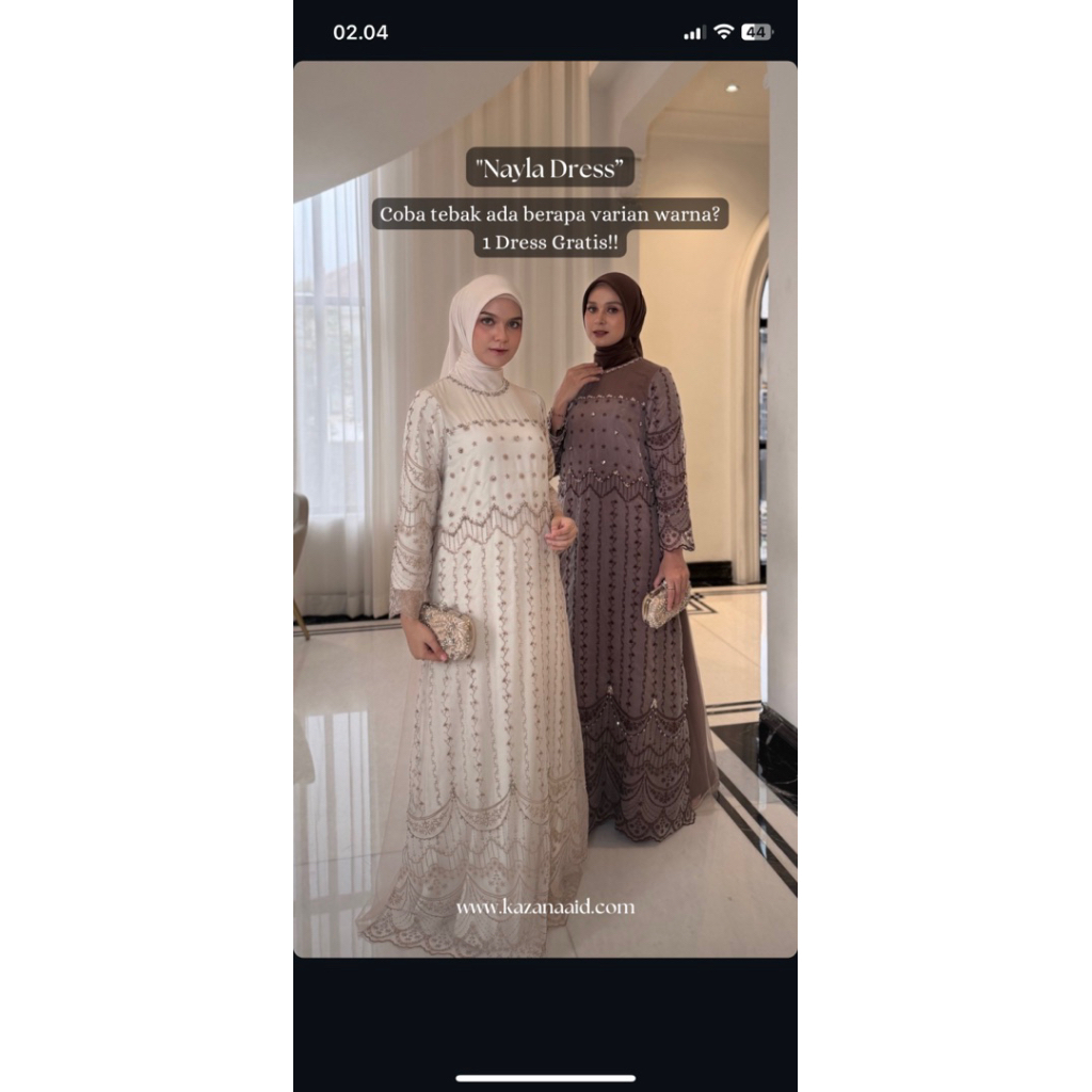Nayla Dress by Kazanaa.id ORI