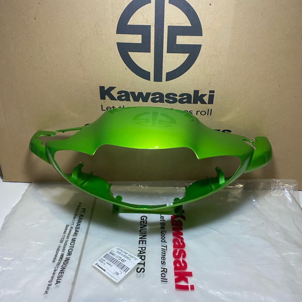 batok lampu depan cover lampu depan kawasaki blitz r hijau candy