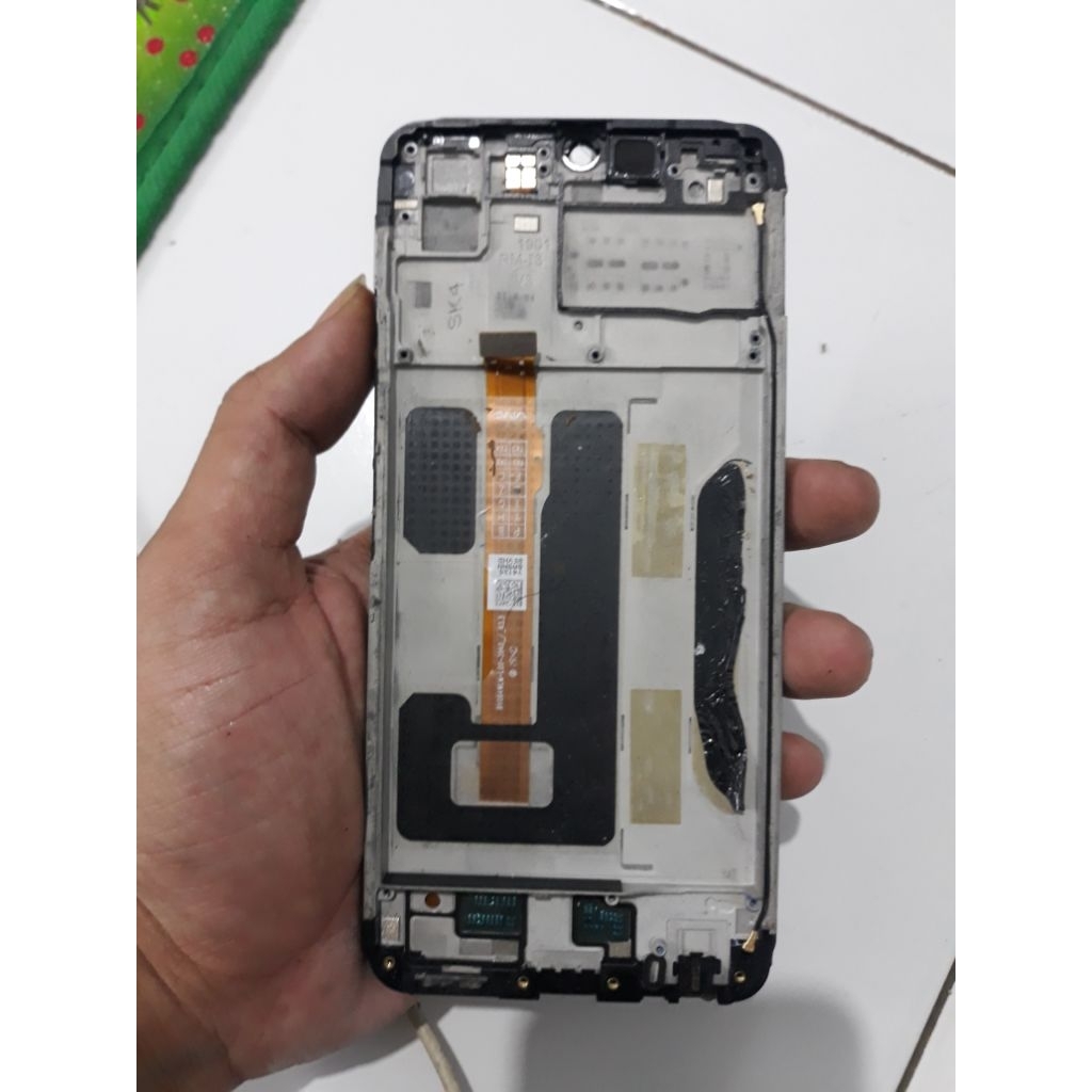 lcd+frame vivo y12 original copotan minus