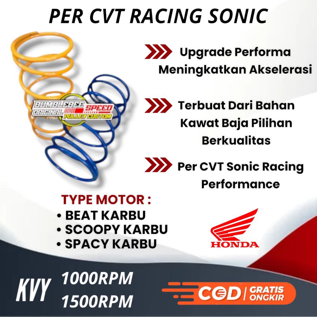 PER CVT RACING BEAT KARBU - SCOOPY KARBU - SPACY KARBU