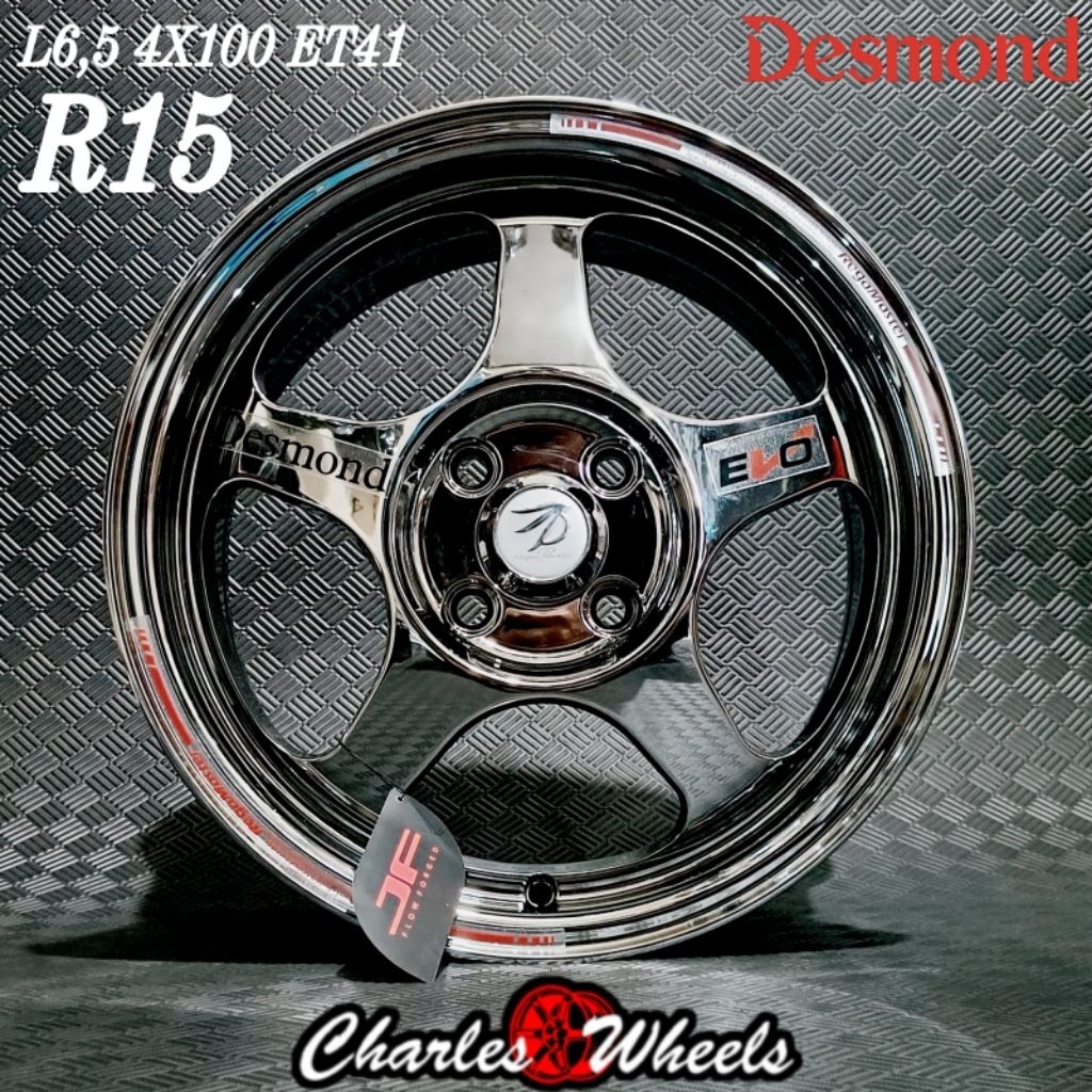JUAL VELG REGAMASTER R15 4X100 BLACKCHROME BRIO AGYA SIGRA AYLA DLL
