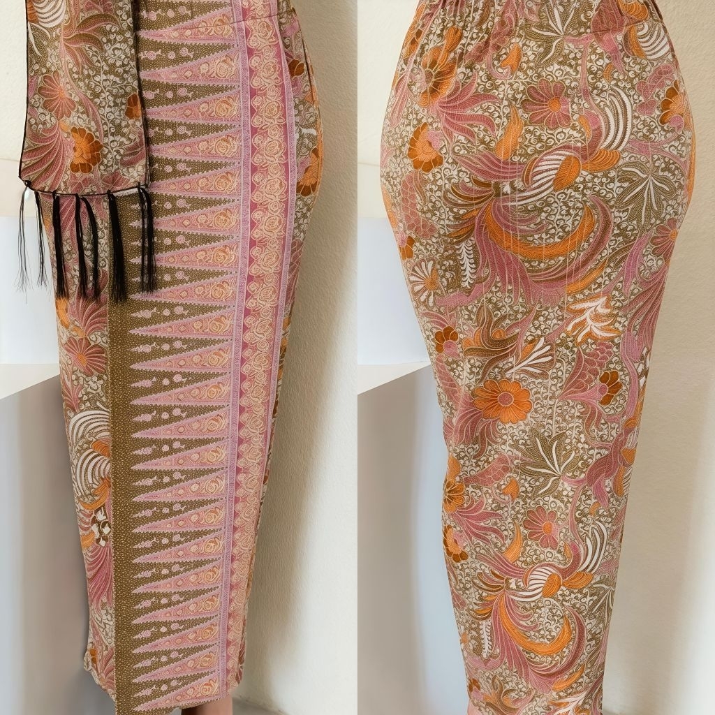 Kamen Jadi Set Selendang bahan Dolby tebal lentur setelan kebaya wanita bali