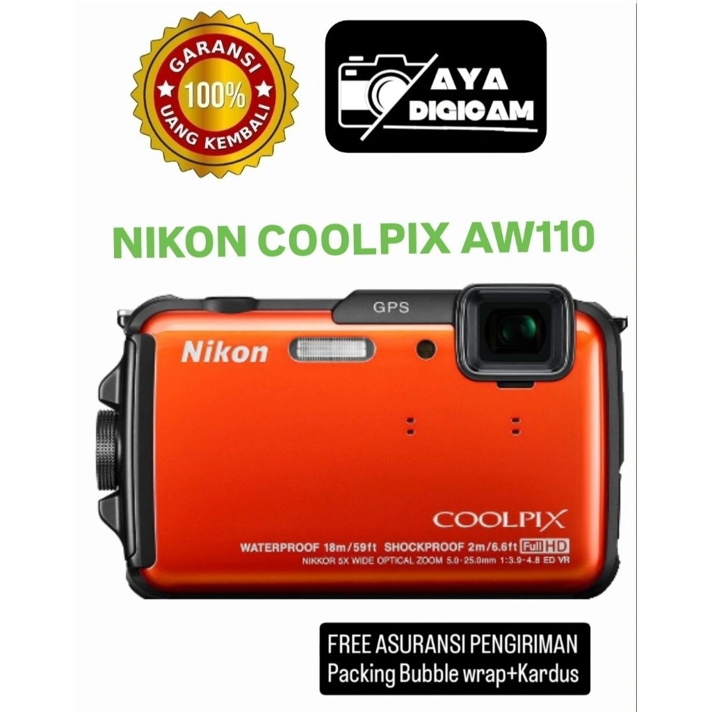 nikon aw110 kamera pocket wifi kamera digicam