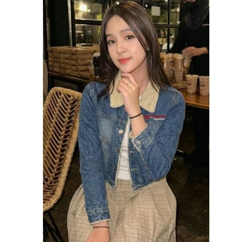 Ecko Unltd. Sherpa Denim Jacket Y2K Streetwear Original