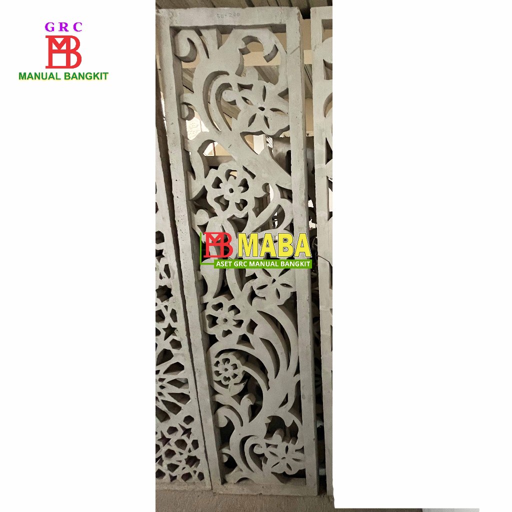 GRC Krawangan Motif Bunga Klasik Pagar Rumah
