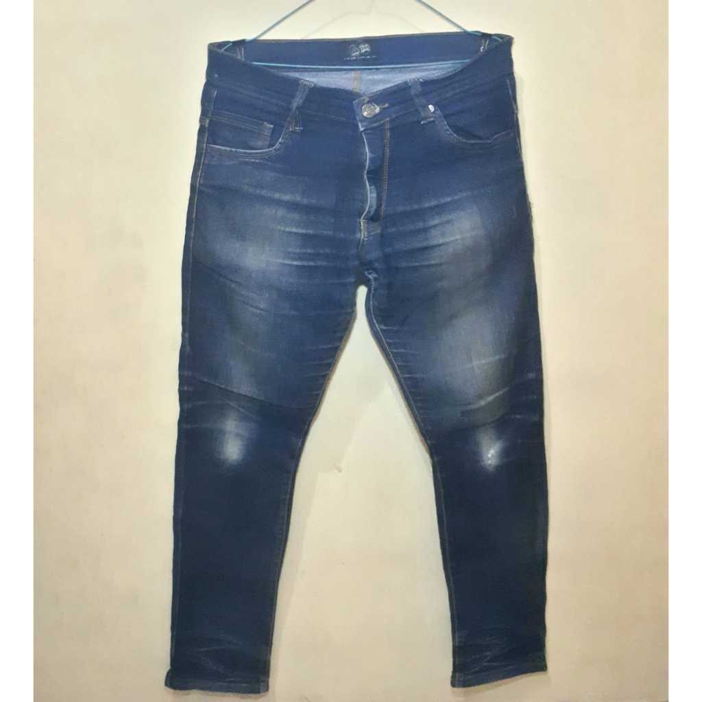 Celana Jeans Pria, Size 36 / 37 / XXL Jumbo Slimfit Preloved No Minus