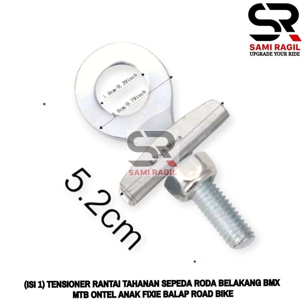 (ISI 1) TENSIONER RANTAI SPANER TAHANAN RANTAI SEPEDA ANTING SETELAN RANTAI 1 Pcs RODA BELAKANG BMX 